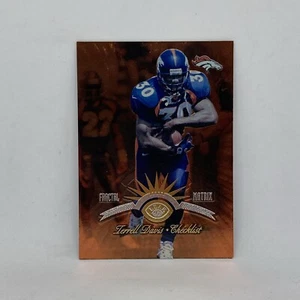 Tarjeta de fútbol americano Terrell Davis 1997 con inserto de matriz fractal hoja #200 como nueva - Imagen 1 de 10