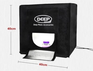 40cm LED Portable Photo Studio Photography Light Box Kits Background Equipment - Picture 1 of 6