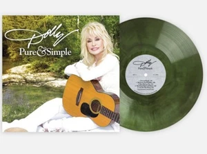 Dolly Parton-Pure & Simple LP Limited Edition #325/2000 Green Galaxy Vinyl - Picture 1 of 3