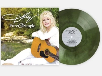 Dolly Parton-Pure & Simple LP Limited Edition #325/2000 Green Galaxy Vinyl - Image 1 of 3
