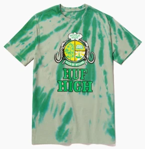 Huf Worldwide Skateboard T-Shirt Tee Huf High Tie Dye Sycamore In XL - Picture 1 of 2