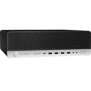 HP AMD Desktop Computer SFF 8GB RAM 128GB SSD Windows 10 PC Wi-Fi DVD/RW - Picture 1 of 5