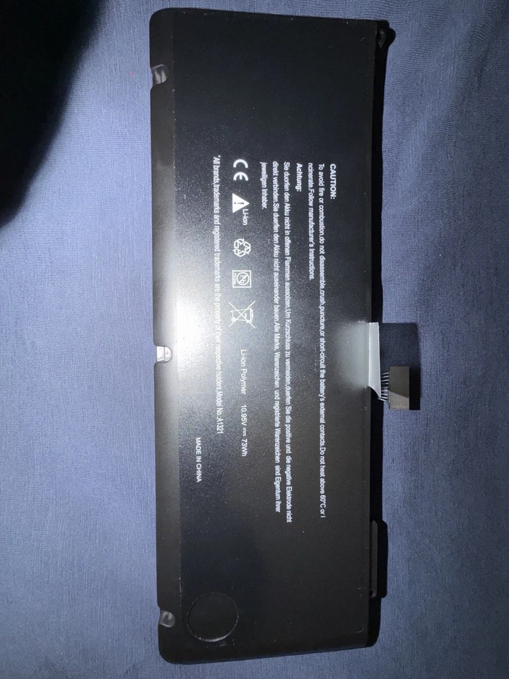 Apple MacBook Pro 13” A1278 Battery A1322 OEM 10.95V 73Wh (Mid 2009–Mid 2012) - Image 1 of 2
