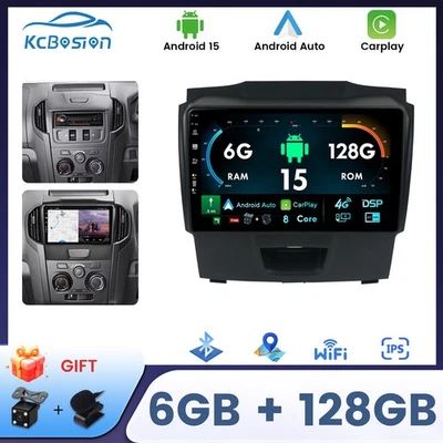 6+128GB Für Isuzu D-Max 2012-2016 Android 15 Autoradio DAB+ CarPlay DSP RDS WIFI - Bild 1 von 4