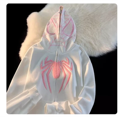 Spiderman Sudaderas con Capucha Abrigo Cremallera Completa Araña Sudadera con Capucha Sudaderas Chaqueta Unisex Foto 1 de 4