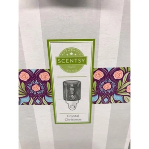 Scentsy Crystal Christmas Plug in Mini Was Warmer Snowflakes Winter New Open box - Picture 1 of 3
