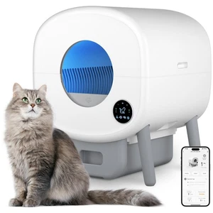 Auto Self-Cleaning Cat Litter Box 95L w/App Control Multi-Cat Safety Sensor - Picture 1 of 8