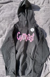 Gymanast Dance World Bazaar Sweater Youth Medium Black/Pink - Picture 1 of 1