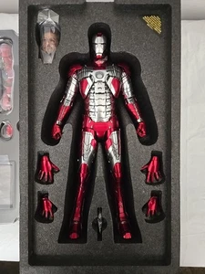 marvel iron man 2 iron man mark v movie masterpiece series diecast hot toy - Bild 1 von 7
