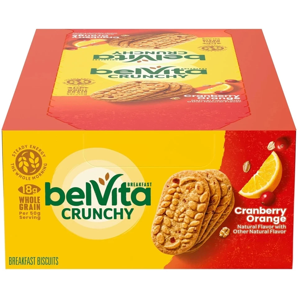 belVita Breakfast Bars Biscuits Cranberry Orange 8 4 Count (Pack of 8)
