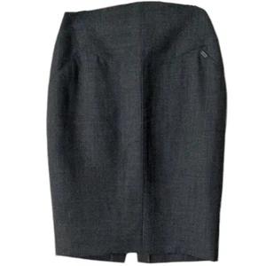 Chanel Vintage grauer knielanger Rock, Small UVP: 1200 $  - Bild 1 von 6