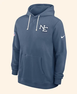 Storm Blue England Patriots 2025 Rivalries Collection Issue Sideline Hoodie - Image 1 of 4