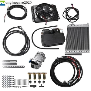 Cool&Heat DC 12V Underdash Electric Air Conditioner Universal Auto Car A/C Kit - Picture 1 of 15