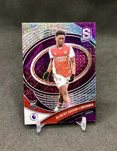 2021-22 Spectra Soccer Albert Sambi Lokonga PURPLE MOJO PRIZM SP Rookie Card 248 - Picture 1 of 12