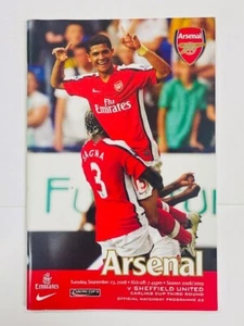 2008/09 ARSENAL V SHEFFIELD UNITED 23-09-2008 CARLING LEAGUE CUP 3RD ROUND - Picture 1 of 1