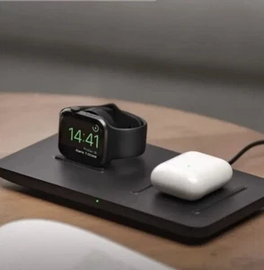 Charging Pad Stand 7.5W Qi Fast Charger US Seneo 2 in 1 Dual Wireless - Picture 1 of 2