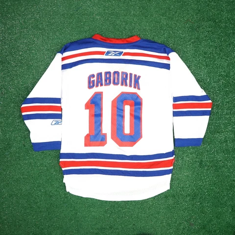 Marian Gaborik New York Rangers Reebok NHL Official Home White Boys Jersey Cover