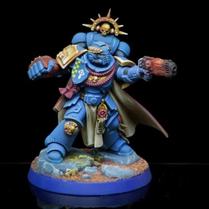 WARHAMMER 40K Ultramarine Captain Justian pintado profesionalmente - Imagen 1 de 5