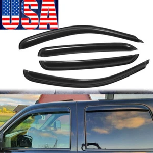 En canal para 07-12 13 Chevy GMC viseras de ventana protector solar ventilación deflector de lluvia 3J - Imagen 1 de 16