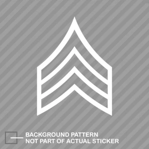E-5 Sergeant Rank Sticker Decal Vinyl SGT OR-5 E5 US Army - Picture 1 of 21