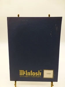 McIntosh LS 320 Loudspeaker System ORIGINAL Owner’s Manual - Picture 1 of 4