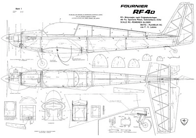 WIK Fournier RF4D r/c plan set - Image 1 of 2