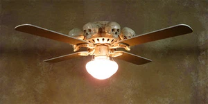 Ventilador de techo esqueleto con cráneos, utilería de Halloween, esqueletos humanos - Imagen 1 de 6
