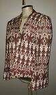 Vintage Pelux Guatemala Ethnic Tapestry Jacket Coat Cropped Burgundy Ivory Kilim