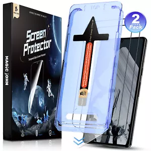 MAGIC JOHN 2 Pack for Google Pixel 8 Pro Tempered Glass Screen Protector - Picture 1 of 7