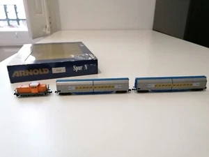 Arnold N 0341 Set Locomotora Diésel Henschel DHG 700 + 2 Vagones Habis Ford DB - Imagen 1 de 12