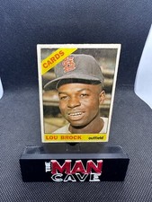Lou Brock 1966 Topps VENEZUELAN VINTAGE MLB CARD #125 Poor-Fair Condition 👀⚾️🔥