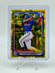 2024 Bowman Draft Sapphire Echedry Vargas Yellow Sapphire /75 - Picture 1 of 2