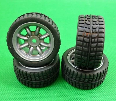 Set of Mini Cooper Mags with tyres & inserts for Tamiya Minis M Series - Image 1 of 4