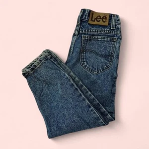 Vintage 80s Lee Acid Wash KIDS Jeans - Super Cute Vintage 80s kids denim jeans - Picture 1 of 8