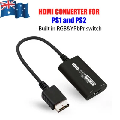 PS1 PS2 to HDMI Adapter Converter RGB YPbPr to HDMI for PlayStation 1 PSX PS2 - Image 1 of 4