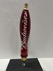 Vintage Clear Red Lucite Budweiser Acrylic Beer Keg Pub Bar Tap Handle 11.5?