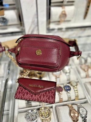 Michael Kors Mujer Bolso Pequeño Riñonera Cuero Monedero Cinturón Cintura Bandolera Cadera Foto 1 de 4