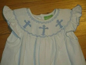 Classic Whimsy Smocked Cross Bishop Dress Size 5 - Picture 1 of 6