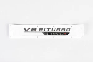 Mercedes-AMG Logo Lettering Emblem Fender V8 Biturbo 4MATIC+ A2328175500 - Picture 1 of 5