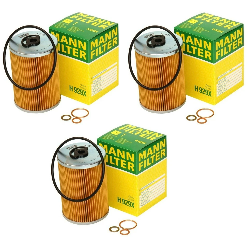 Juego de 3 filtros de aceite de motor Mann para Mercedes R107 W108 W114 W116 W123 Foto 1 de 1