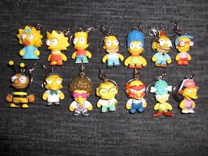 The Simpsons Kidrobot Keychain series 1 complete set 14 pcs hans moleman bart 