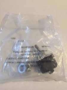 HONEYWELL KIPPSCHALTER VERSIEGELT 2TL1-8 MS24524-26 D/C 1350 - Bild 1 von 4