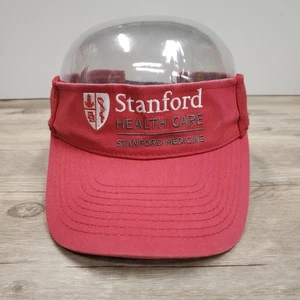 Stanford Health Care Hat Visor Strap Back Red Embroidered Medical Hospital Mens - Picture 1 of 7