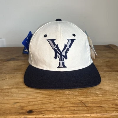 Vintage New York Yankees MLB Starter Fitted Size L XL 7-7 3/4 Baseball Hat NOS - Image 1 of 4