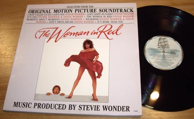 STEVIE WONDER  *OZ Press G/fold 12" SOUNDTRACK LP ' THE WOMAN IN RED ' 1984 VGC+ - Image 1 of 3