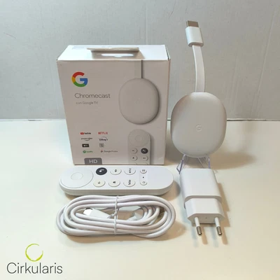 Google Chromecast con Google TV y control remoto por voz HD Blanco - Imagen 1 de 4