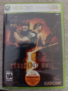Resident Evil 5 (Xbox 360, 2009) Brand NEW Sealed Not For Resale version  - Picture 1 of 3