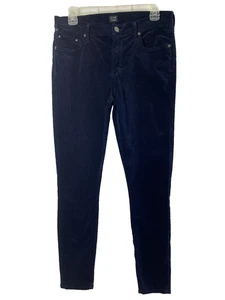 Pantalones de mezclilla Citizens of Humanity Rocket de terciopelo para mujer 29 azules caprichosos tiro alto ajustados - Imagen 1 de 12