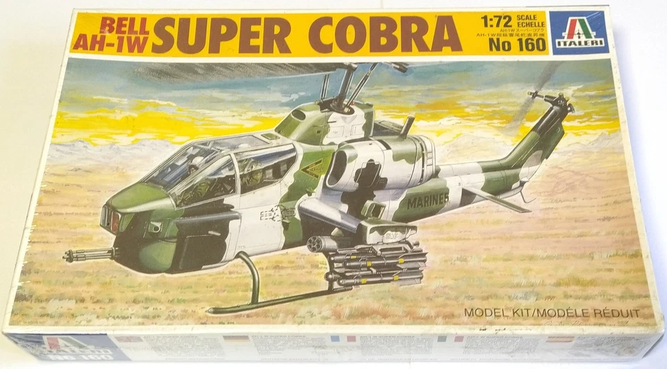 Italeri 1/72 Bell AH-1W Super Cobra US Marines Model Kit N. 160 - Immagine 1 di 1