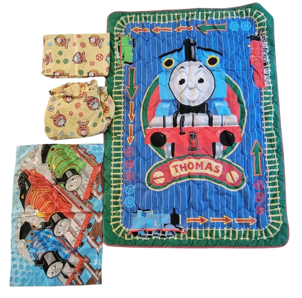 Комплект постельного белья и простыней для ребенка ясельного возраста Thomas & Friends 4 штуки 2007 - Изображение 1 из 4